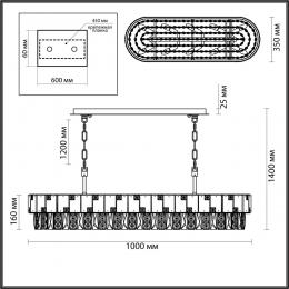 Odeon light 5076/10 HALL (В 2-Х КОРОБКАХ) ODL24 497 золото/прозрачный/белый/металл/хрусталь/алебастр Люстра E14 10*40W CHESSI  - 2 купить